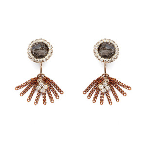 [아티카]Queen of the palace antique Gold chain Earrings