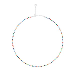 Iridescent Crystal Beads Necklace [MSJ-BZJ90025]